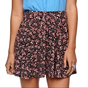 Floral PacSun Skater Skirt